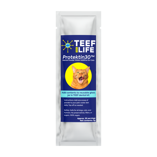 Refill Powder Packet: TEEF for Life - Protektin30™ Dental Water Additive for Cats