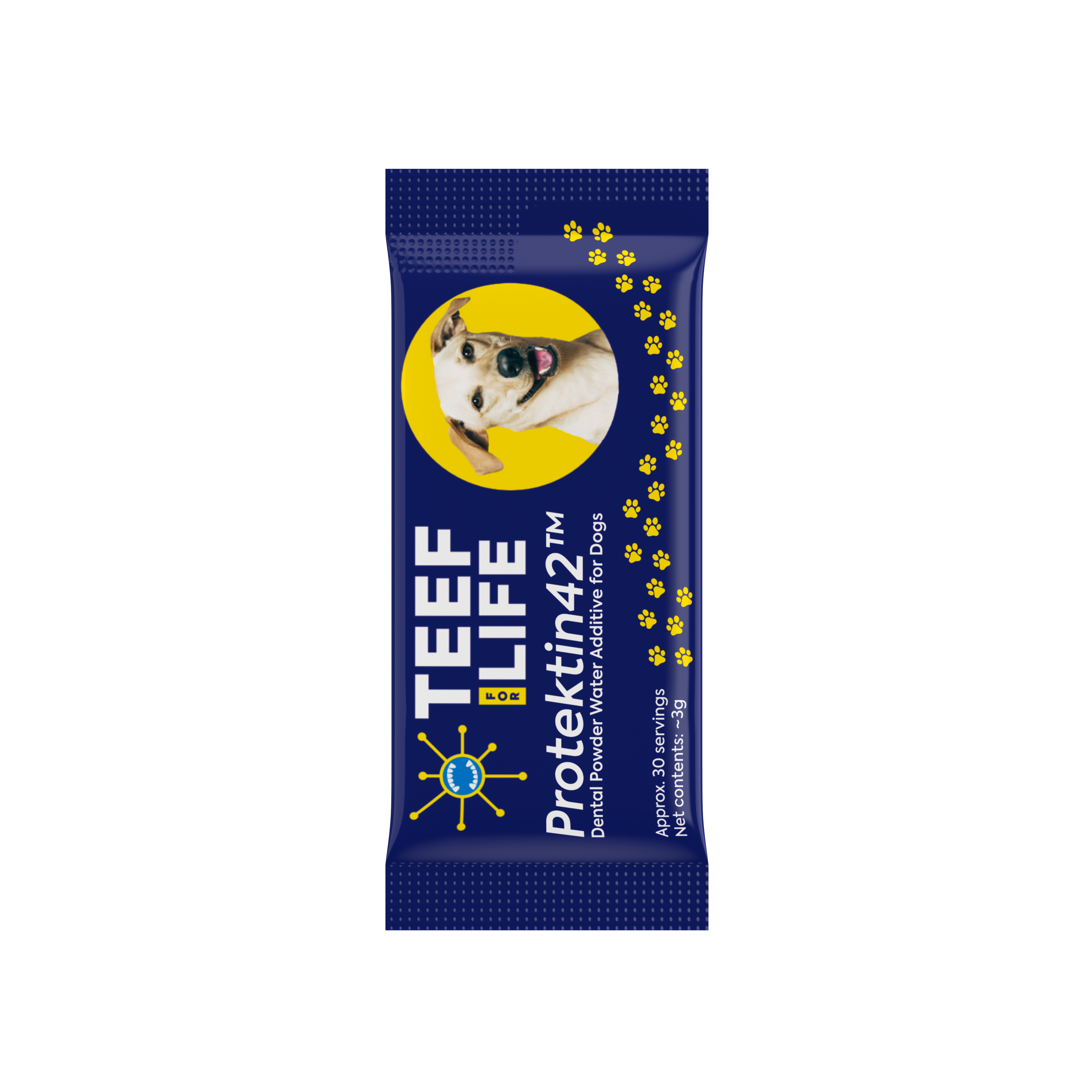 Refill Powder Packet: TEEF for Life - Protektin42™ Prebiotic Dental Powder for Dogs