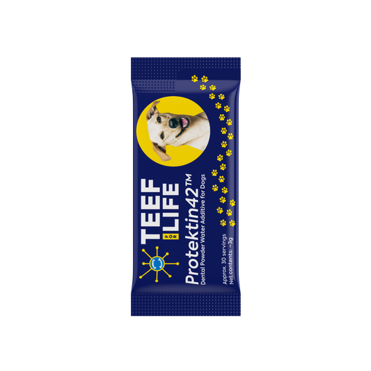 Refill Powder Packet: TEEF for Life - Protektin42™ Prebiotic Dental Powder for Dogs
