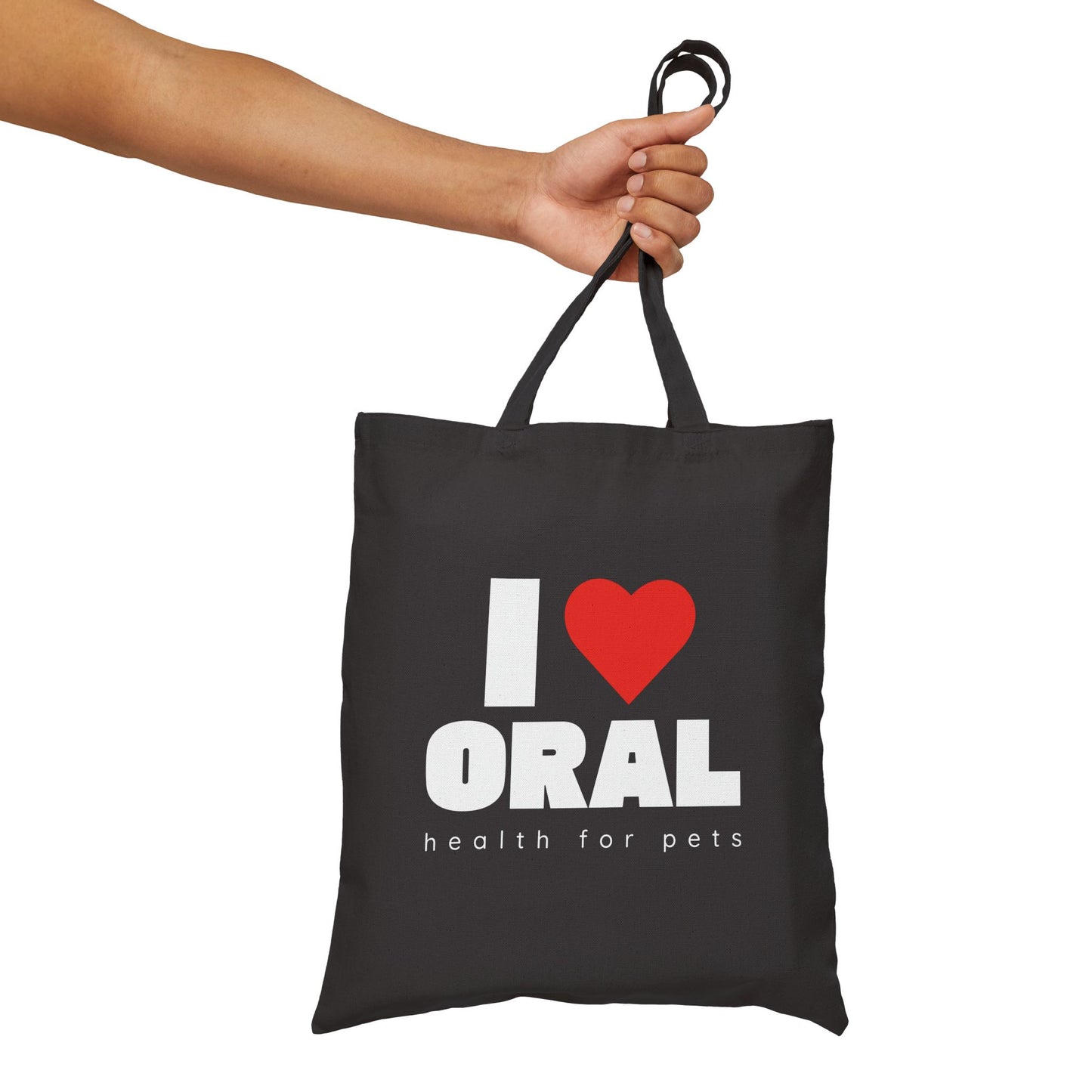 I ♥️ Oral Health for Pets - Cotton Canvas Tote Bag