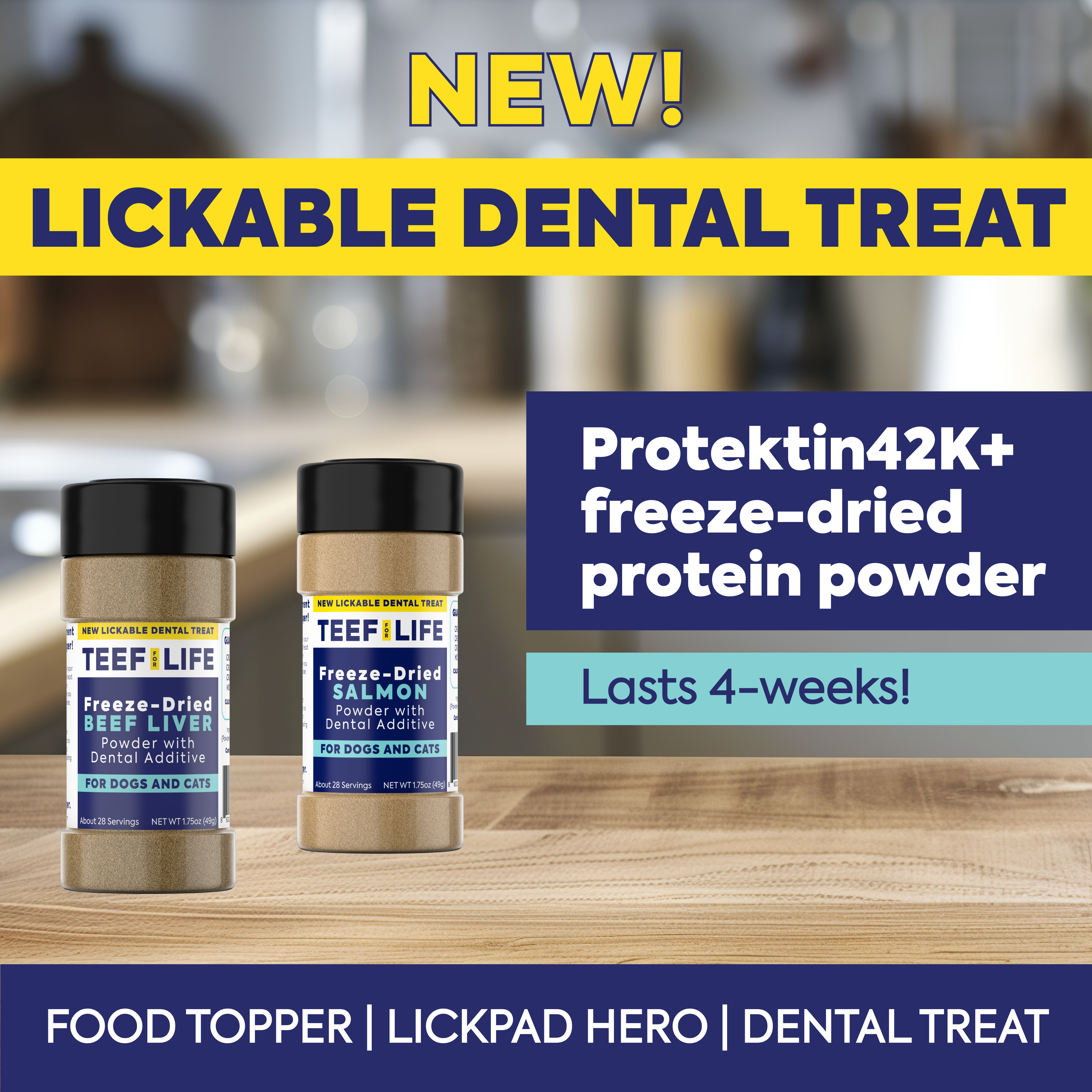 BUNDLE DISCOUNT! - Lickable Treat Powder (Beef Liver & Salmon)