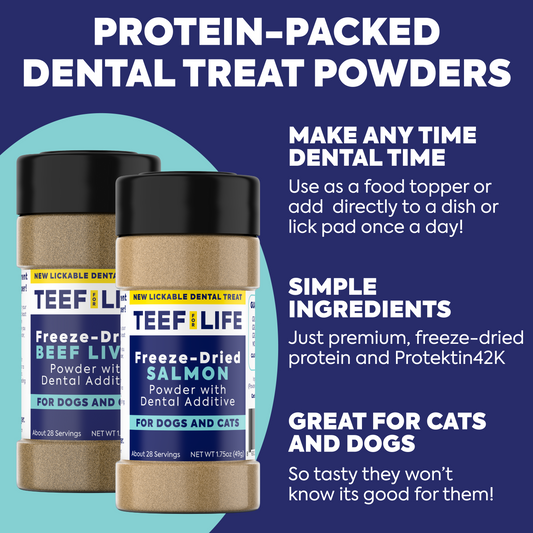 Lickable Treat Powder - Dog and Cat Formula (Beef Liver or Salmon)