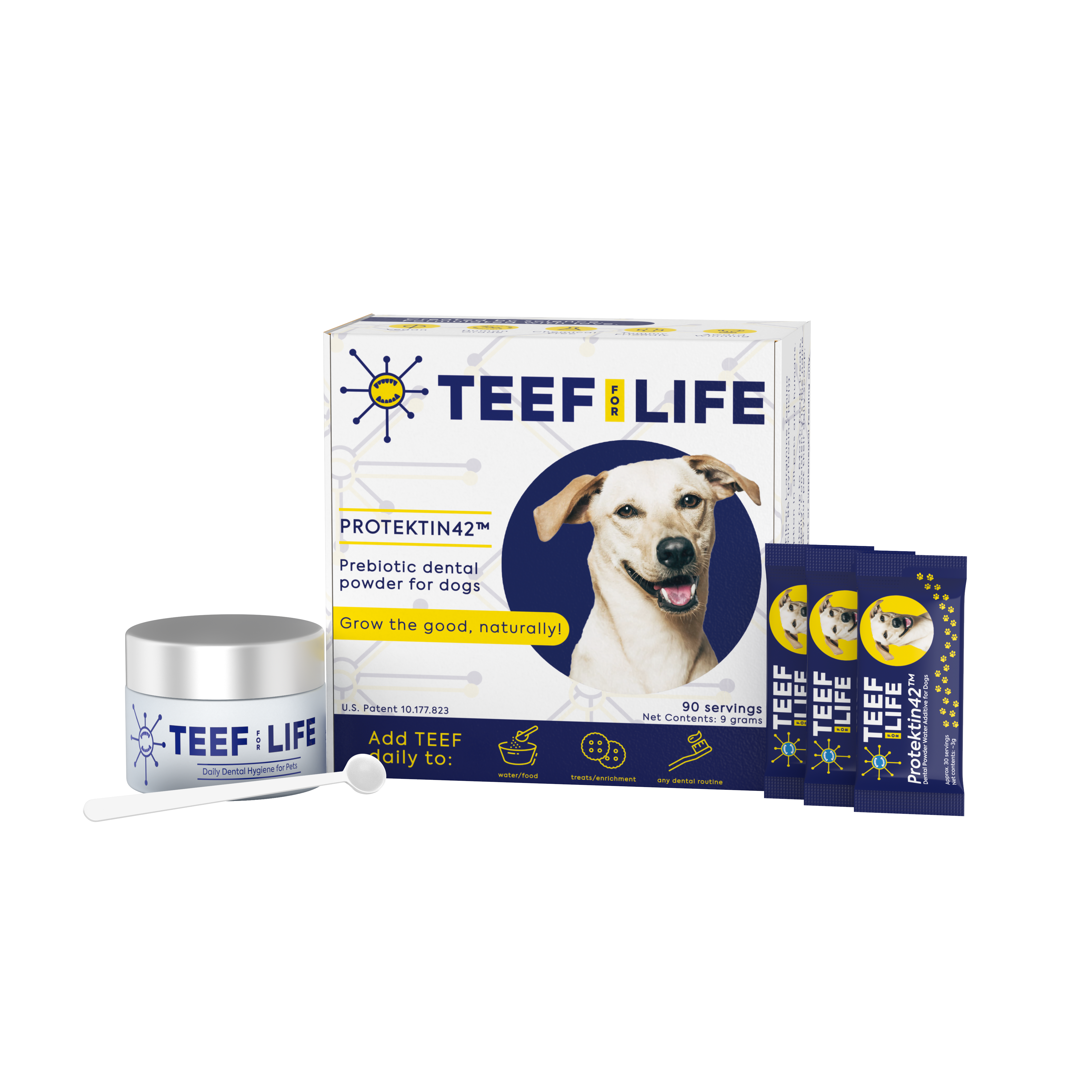 TEEF for Life - Protektin42™ - Kit: Prebiotic Dental Powder for Dogs