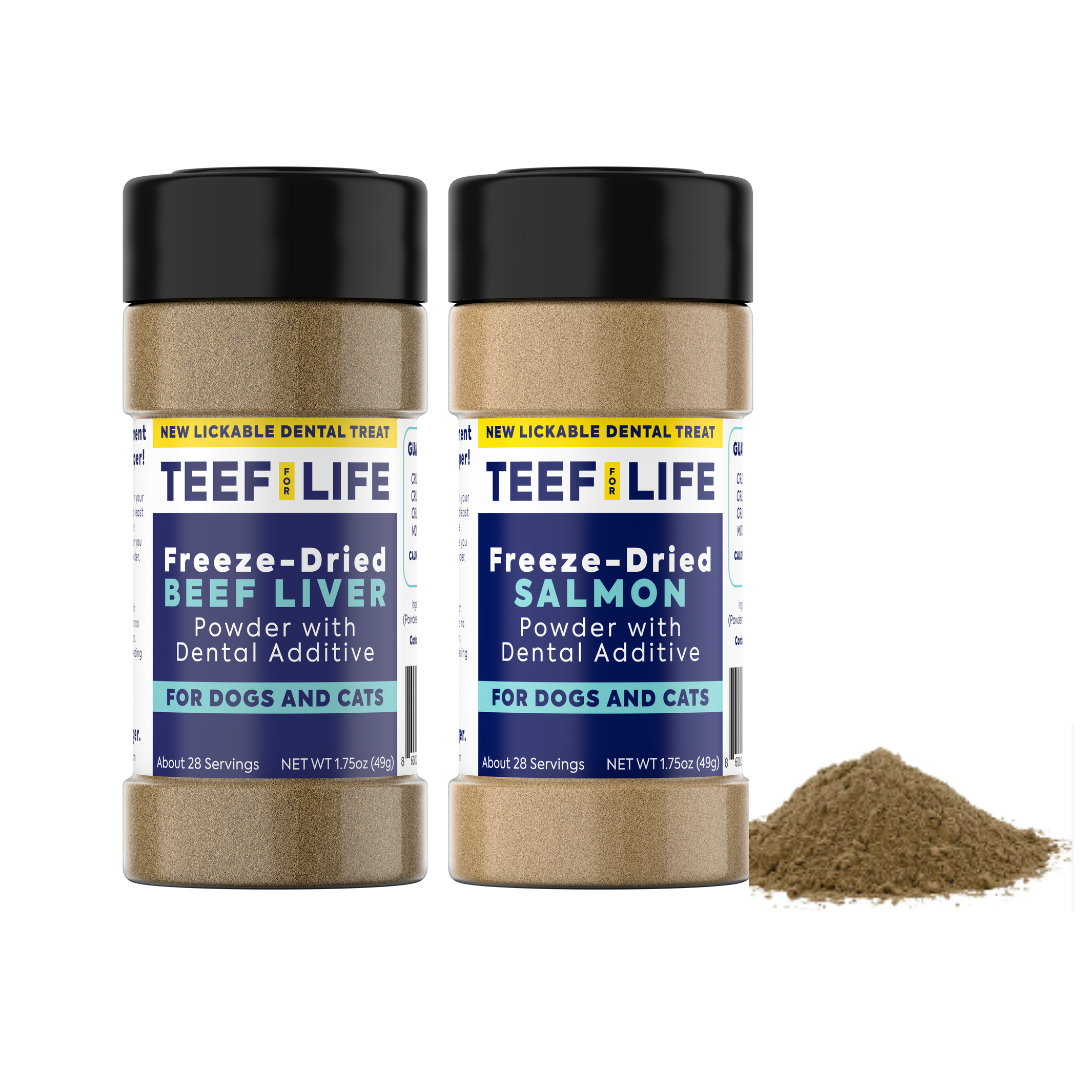 Lickable Treat Powder - Dog and Cat Formula (Beef Liver or Salmon)